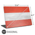 Distressed Austria Flag Universal Laptop 16.6in (13.4 x 9.7in) Skin